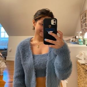 Zara top and cardigan set